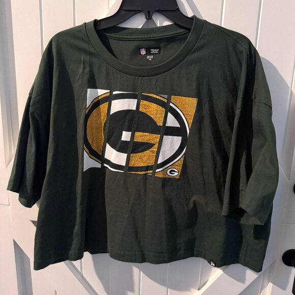 Green Bay Packers Crop Shirt - Picture 1 of 2